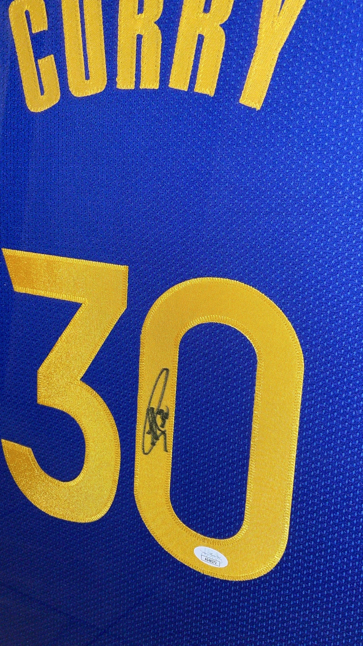 Steph Curry Autographed Framed Jersey Authenticated by JSA