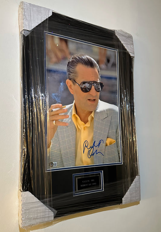 Robert De Niro From Film Casino Autographed Framed Photograph Authenticated By Beckett